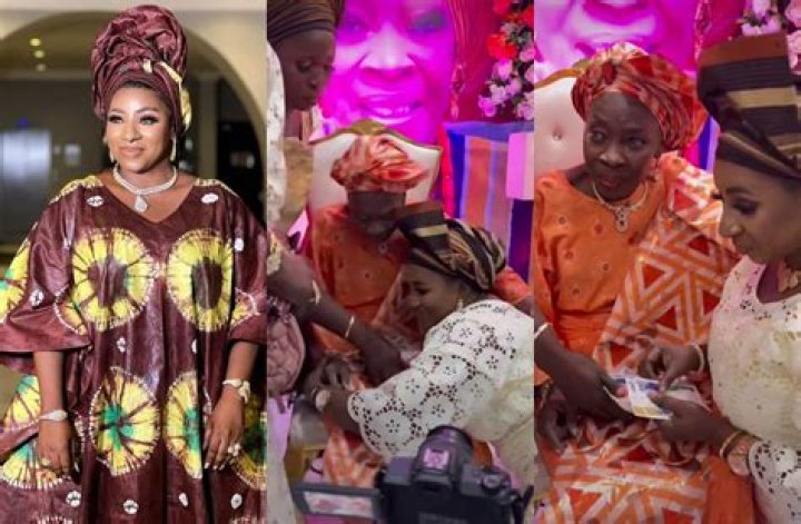 
Mide Martins receives surprise from a Grandma at birthday party 