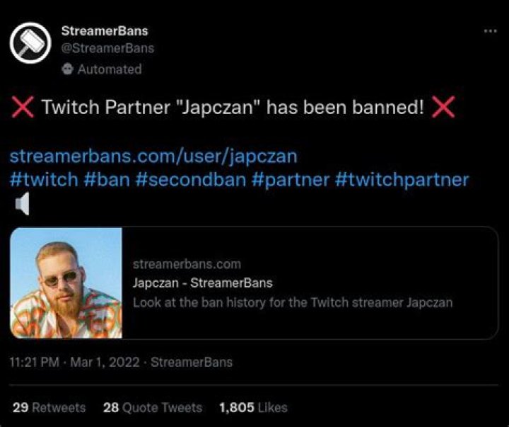 
Why Was Japczan Banned On Twitch? Twitter And Reddit Reaction 